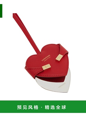 香港直邮Salvatore Ferragamo 拥抱心形吊坠镜子扣环 221050