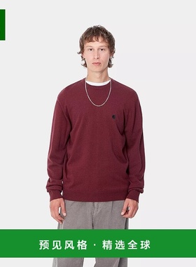 欧洲直邮Carhartt Wip 男士红色羊毛/尼龙毛衣