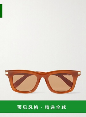 1h可退 香港直邮Zegna 杰尼亚 男士 方形框醋纤太阳眼镜 EZ027045