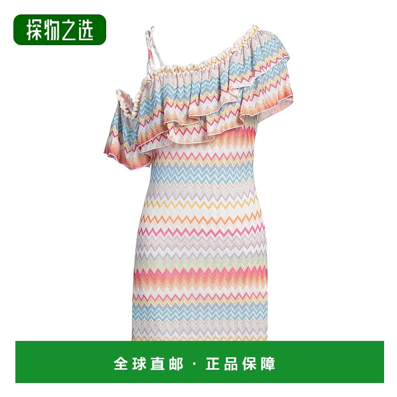 香港直邮MISSONI 米索尼 女士 短款连衣裙 orange橙色 舒适时尚