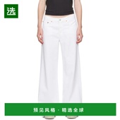 美国直邮 时尚 中腰阔腿牛仔裤 1h可退 潮牌 Done 阔腿裤 休闲