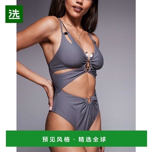 女士 resin Fuller and 设计胸部深V剪口裁剪 Lucie 香港直邮ASOS