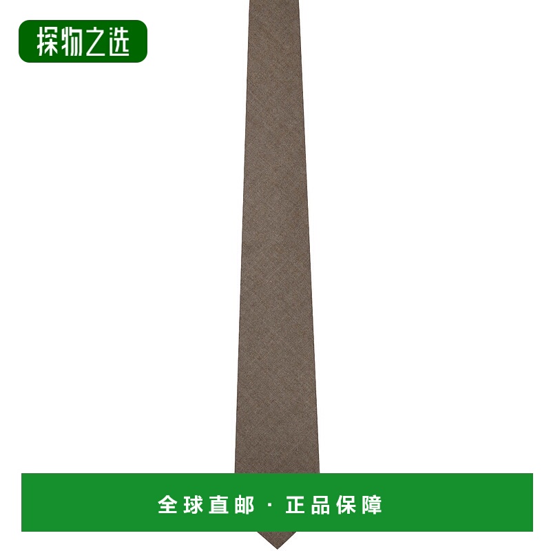 1h可退 香港直邮AURALEE 男士 灰褐色 Super Light Wool 领带 A24