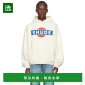 灰白色 1h可退 100 男装 卫衣 美国直邮 Rhude复古赛车连帽衫