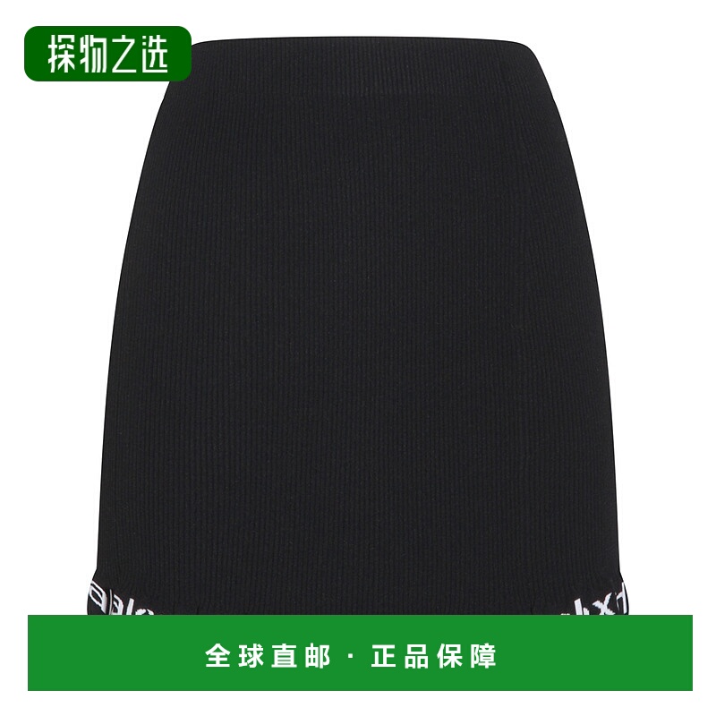 香港直邮Alexander Wang 亚历山大·王 女士 罗纹迷你半身裙 4KC1