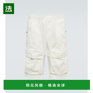 1h可退 香港直邮cp company 男士 棉混纺针织工装短裤 white白色