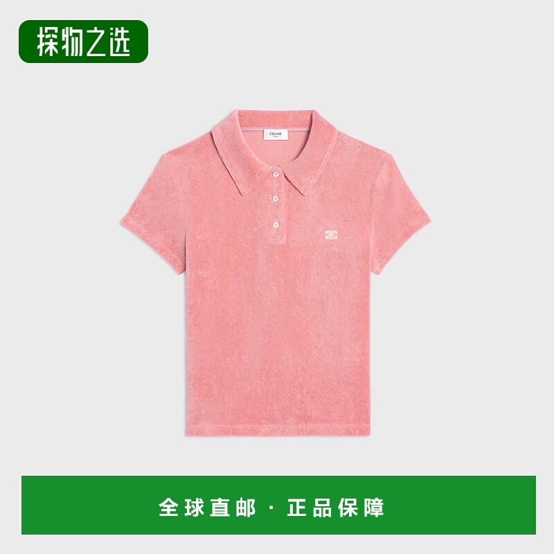 香港直邮Celine 思琳 女士 Triomphe 標誌刺繡 Polo 衫 RX08L0A80