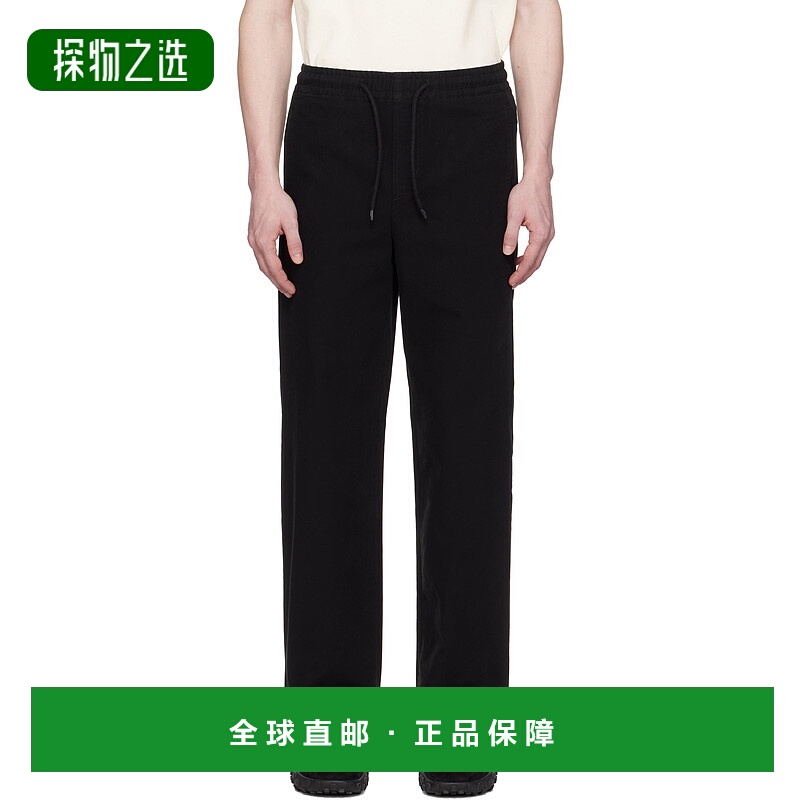 1h可退 香港直邮A.P.C. 男士 黑色 Vincent 长裤 COGBJH08418卫裤