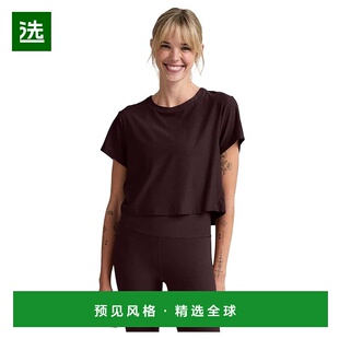 1h可退 香港直邮beyond yoga 女士 Supreme 极轻短款T恤