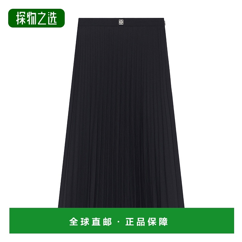 香港直邮Givenchy 初剪羊毛百褶半身裙 BW40SN15DQa字裙