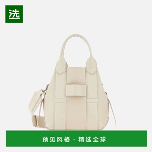 欧洲直邮Hogan Script象牙白小号购物袋斜挎包单肩包手提包