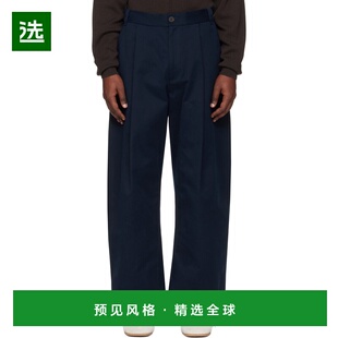 1h可退 香港直邮Studio Nicholson 男士 海军蓝 Sorte 长裤 SORTE