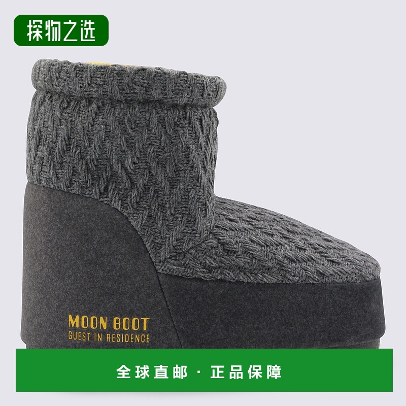 香港直邮moon boot 月亮靴 女士 Moon 灰色靴子 80D1409750H019