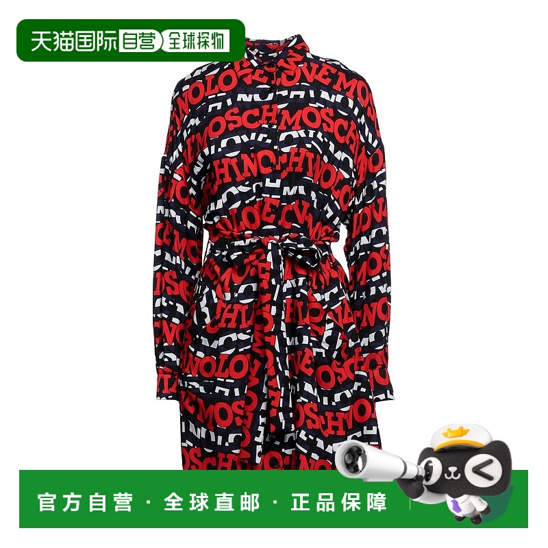 1h可退 香港直邮Love Moschino 爱莫斯奇诺 女士 衬衫式连衣裙