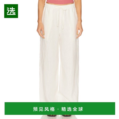 1h可退 香港直邮enza costa 女士 Resort 亚麻裤子 3L4322