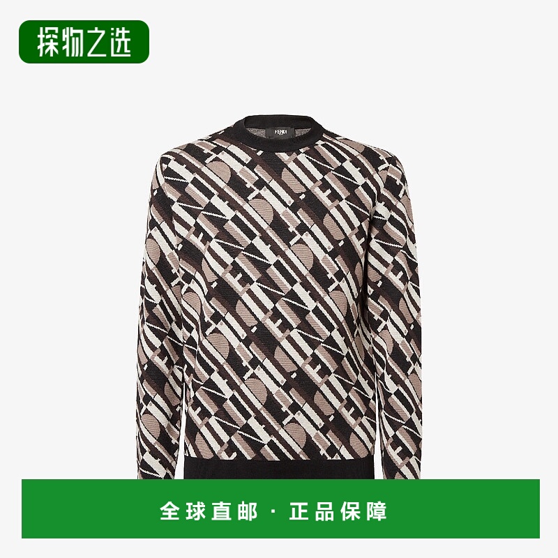 1h可退 欧洲直邮FENDI 芬迪 25秋冬 FZX091AVO1F05AE 男士 针织衫