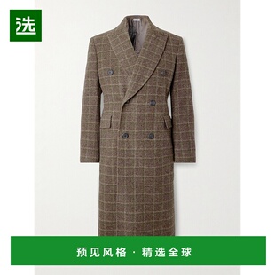 双排扣格纹水煮羊毛大衣 香港直邮1h可退 男士 Legacy M4251W Our