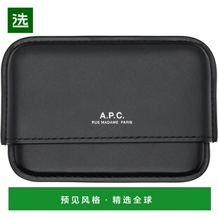 1h可退 香港直邮A.P.C. 男士 黑色 Magna Carta 卡包 PXAWVH63151