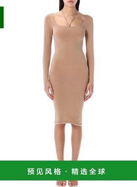 1h可退 香港直邮ANDREĀDAMO 女士 Sculpting 针织中长连衣裙 PS25