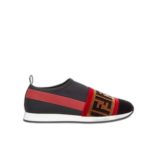 香港直邮Fendi FF拼接无带运动鞋 8E6790A3T0