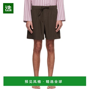1h可退 香港直邮Tekla 男士 棕色睡裤 PPLSHORTS137 brown棕色 舒