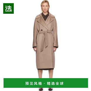 1h可退 香港直邮Weekend Max Mara 女士 灰褐色 Resina 大衣 2525