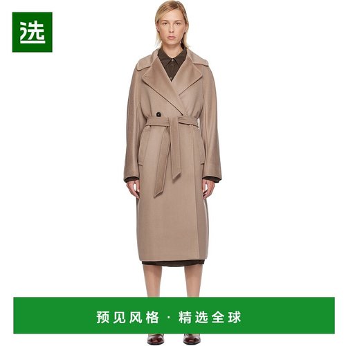 1h可退 香港直邮Weekend Max Mara 女士 灰褐色 Resina 大衣 2525