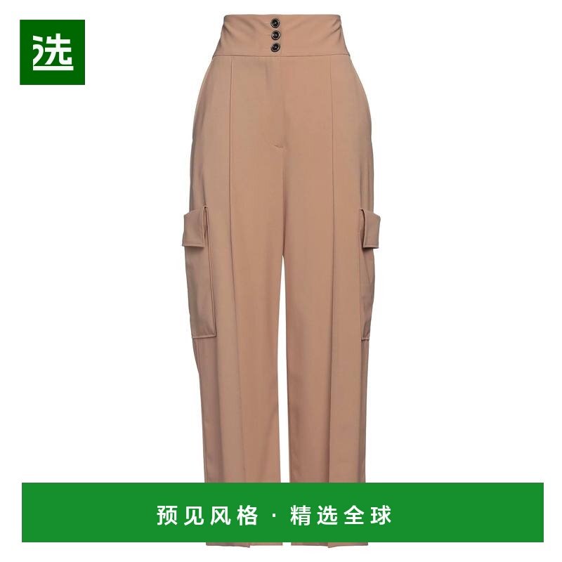 1h可退 香港直邮Msgm 女士 休闲长裤 brown棕色 舒适时尚,女装/女士精品,休闲裤,淘宝优惠券,粉丝福利购,淘宝优惠卷
