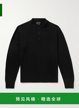 1h可退 香港直邮NILI LOTAN 男士 Jovan 羊绒Polo衫 90111Y001BLK