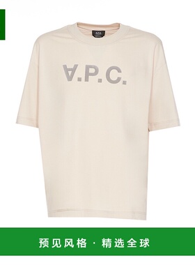 1h可退 香港直邮A.P.C. 女士 短袖T恤 COHBOM26385 beige米色 舒