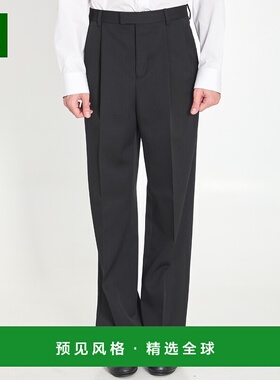 香港直邮CELINE 男士正装裤 RP0AE092D38NO SS2026 黑色 腰带环休
