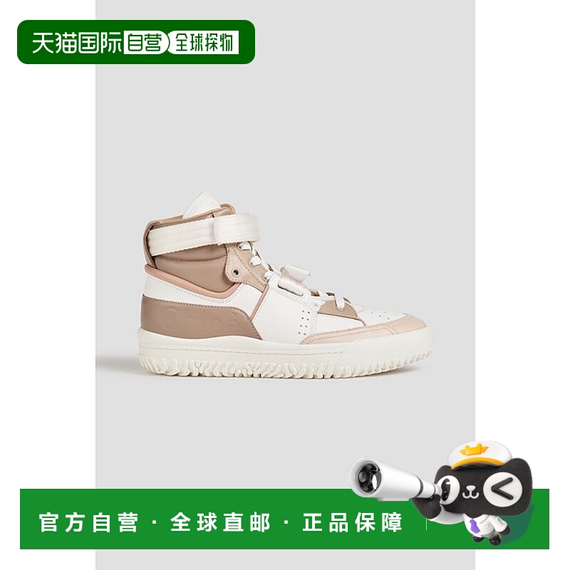 1h可退 香港直邮Chloe 蔻依 女士 Frankie 皮质高帮运动鞋 CHC22U