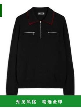 香港直邮Jil Sander 长袖Polo 衫 J22GL0119-J14782羊毛
