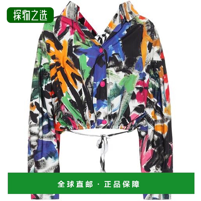 香港直邮Marni 玛尼 女士 花朵棉质夹克 colorful花色 舒适时尚