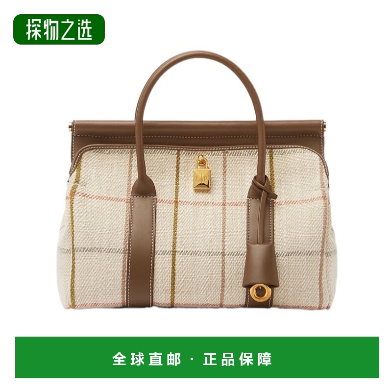 香港直邮Loro Piana L25 格纹单肩包 FAP4934