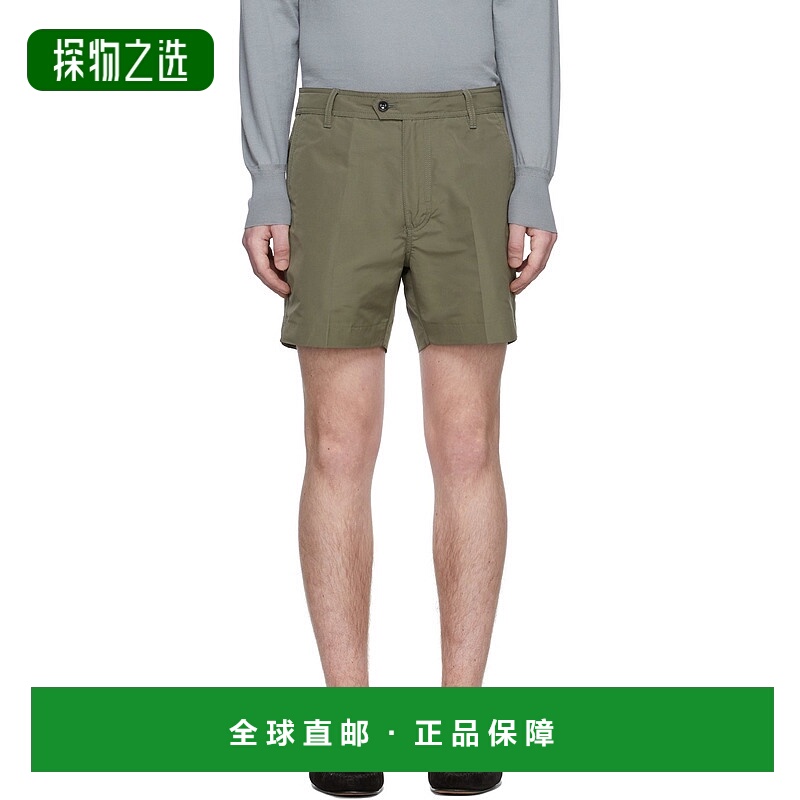 香港直邮Tom Ford 汤姆·福特 男士 绿色涤纶短裤 BZ191TFP260