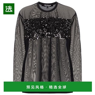 女士 1h可退 渡边淳弥 Watanabe 珠片网纱上衣 香港直邮Junya