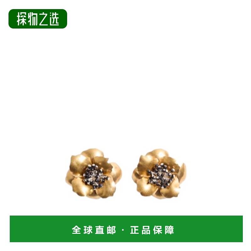 香港直邮Valentino 不规则花瓣耳环 WJ0BB1MXX