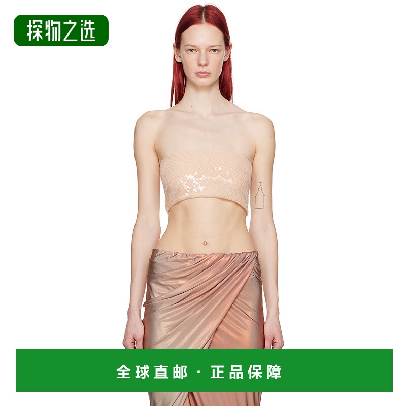 香港直邮Rick Owens Lilies 瑞克·欧文斯 女士 驼色抹胸上装 LI0