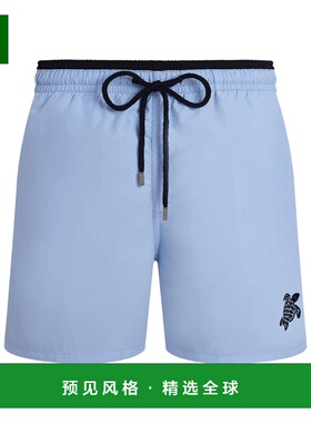 香港直邮Vilebrequin 男士沙滩裤 MOKU3A01603 SS2026 蓝色 双色