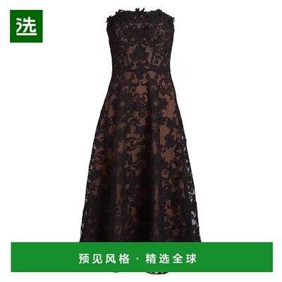 1h可退 【美国直邮】Marchesa女士连衣裙 无袖超长款修身时尚 优