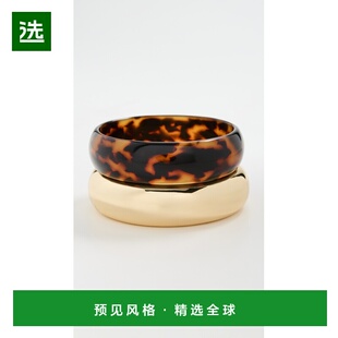 1h可退 香港直邮Shashi 女士 Tortoise 手镯套装 colorful花色 舒