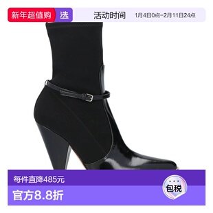 1h可退 香港直邮Sergio Rossi 塞乔·罗西 女士 脚踝靴 black黑色