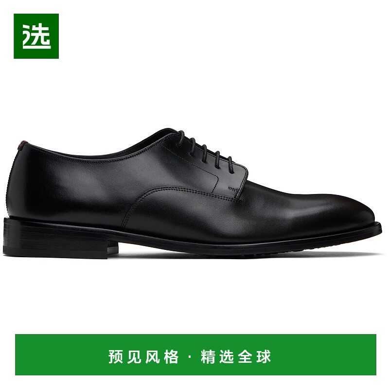 1h可退 香港直邮Paul Smith 保罗·史密斯 男士 黑色 Leather Jas