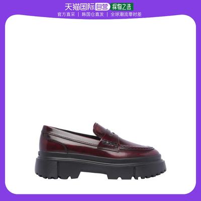 韩国直邮HOGAN23FW平底鞋女HXW6290EP10AKTR600BORDEAUX