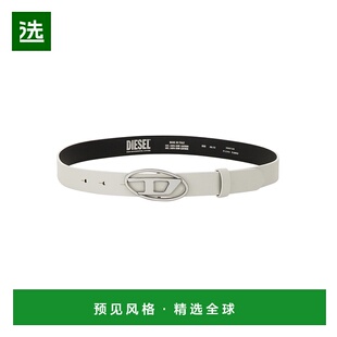 1h可退 香港直邮Diesel 迪赛 女士 徽标扣腰带 X09716P1245牛皮