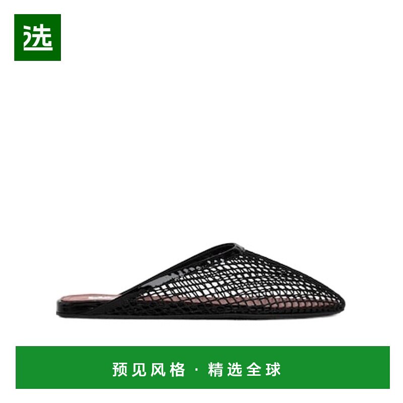 香港直邮Alaia 渔网平底穆勒鞋拖鞋网鞋半拖 AA3M081TK007半拖鞋图片