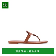 香港直邮Tory Burch 徽标皮质拖鞋 90582