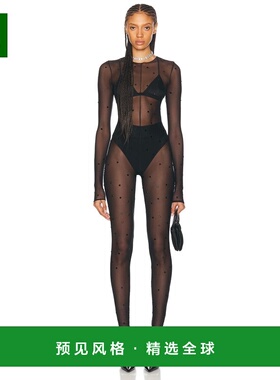 1h可退 香港直邮oseree 女士 水晶连体裤 OZJ143 black黑色 舒适