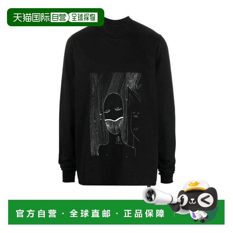香港直邮Rick Owens Drkshdw 图案印花圆领卫衣 DU02B4279RIGEP20